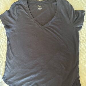 Falls Creek Gray V-Neck Top
